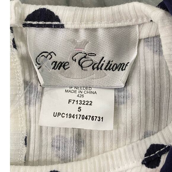 RARE EDITIONS Toddler Girls Knit Jumper with Heart Pattern Top - Picture 4 of 7